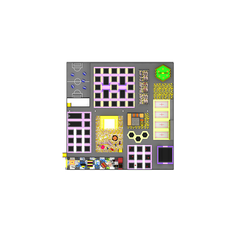 蹦床公园2553平