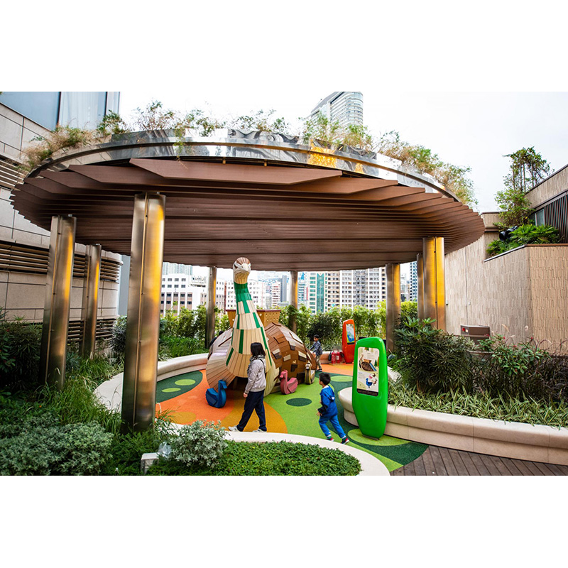 Peacock style playground